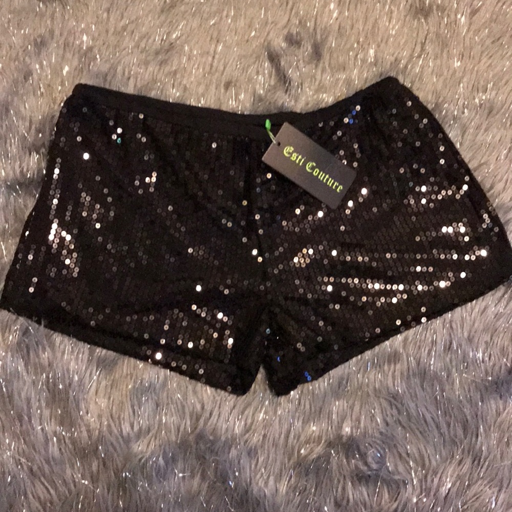 Sequined shorts
